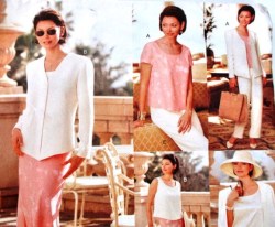 1814 SO EZ VOGUE JACKET, DRESS, TOP, BOTTOMS PATTERN 6=10 OR 12-16 UNCUT CHOICE